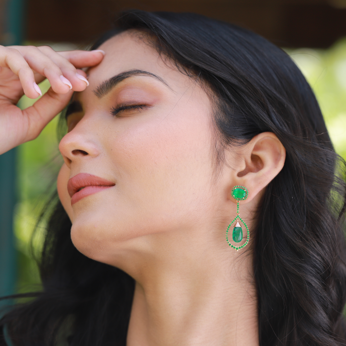 Emerald Drop Earrings