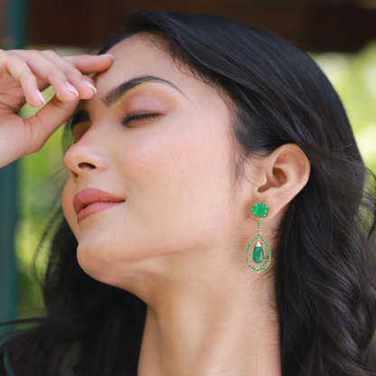 Emerald Drop Earrings