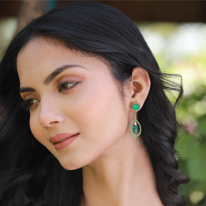 Emerald Drop Earrings