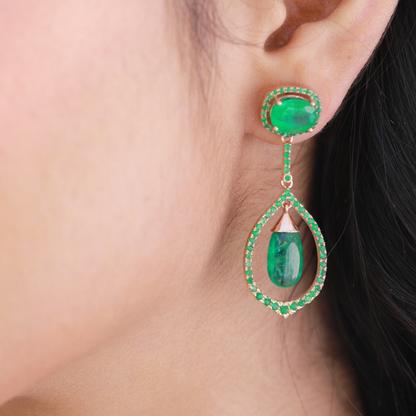 Emerald Drop Earrings