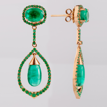Emerald Drop Earrings