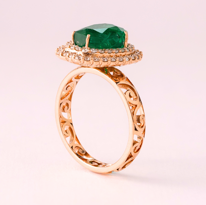 Joséphine Emerald Ring