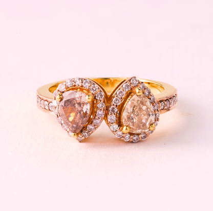 Two Stone Diamond Ring